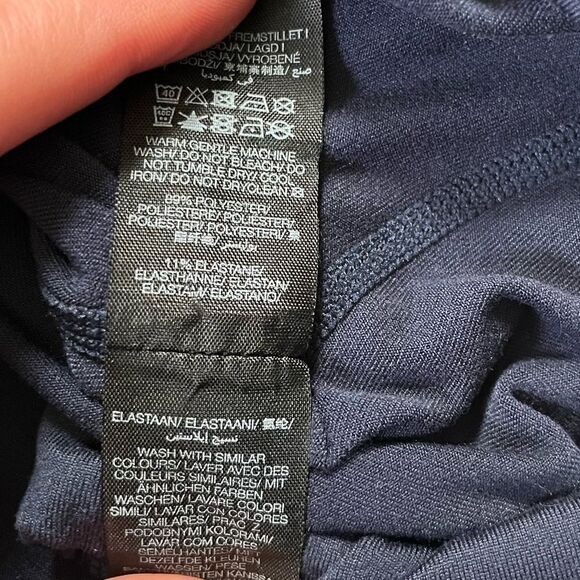 Sweaty Better NAVY After Class Cropped Sweater Small - Picture 6 of 12